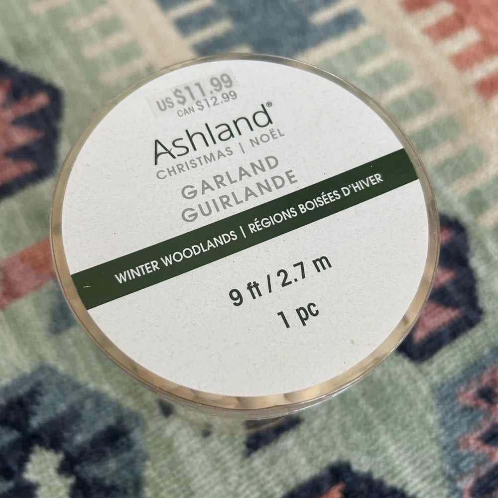 Ashland Winter Woodlands Garland- wooden beads x3